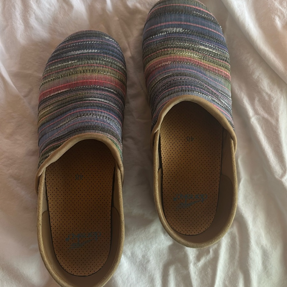 Dansko Jute Pro Clog Rainbow Weave Comfort Professional shoe size 40